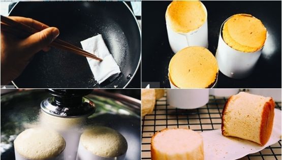 Cách làm bánh bông lan bằng chảo chống dính thơm khó cưỡng