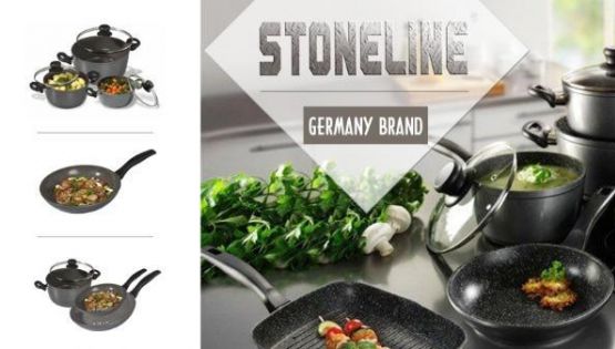 Bộ nồi chống dính phủ đá Stoneline - lựa chọn hoàn hảo dành cho bếp từ