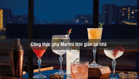 Công thức pha Martini đơn giản tại nhà với ly America 20s Martini - Bormioli Rocco